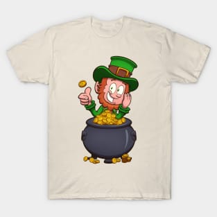 Leprechaun With Pot Of Gold T-Shirt